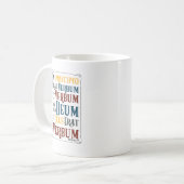 Lateinische Bibel Verse in Principio Erat Verbum Kaffeetasse (Vorderseite Links)