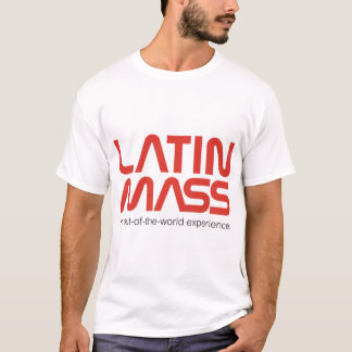 Lateinische Masse und Welterlebnis (schwarz) T-Shirt