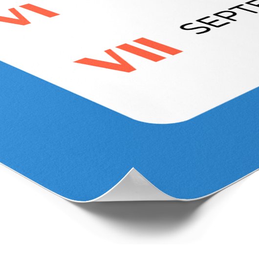 Lateinische Nummern Klassenposter - Für lateinisch Poster (Ecke)