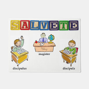 Lateinische SchulFußmatte Fußmatte