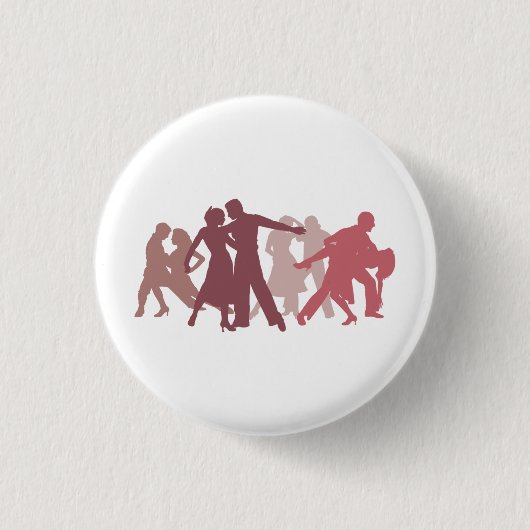 Lateinische Tänzer-Illustration Button (Vorderseite)