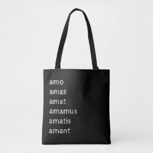 Lateinische Tasche, Amo amas amat Tasche