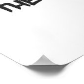 Lateinische Wahrheit oder Nichts Zitat Poster (Ecke)