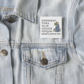 Lateinische Warnung an Organisten Button (Beispiel)