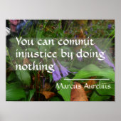 Lateinische Weisheitsziffer über das Justizposter Poster (Vorne)