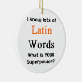 lateinische Wörter Keramikornament (Rechts)