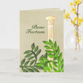 Lateinischer Abschluss Karte (Gelbe Blume)