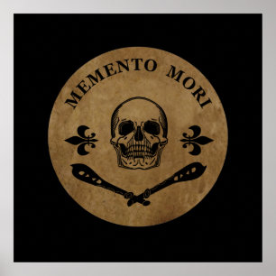 Lateinischer Ausdruck - Nutze den Tag - Memento Mo Poster