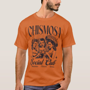 Lateinischer Klatsch-Sozialclub im Vintage-Stil Lu T-Shirt