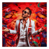 Lateinischer Pop Poster (Vorderseite)