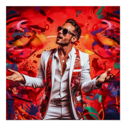 Lateinischer Pop Poster (Vorderseite)