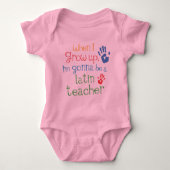 Lateinischer Säuglings-Baby-T - Shirt des (Vorderseite)