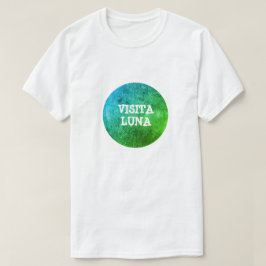 Lateinischer Text: visita Luna und farbiger Mond T-Shirt