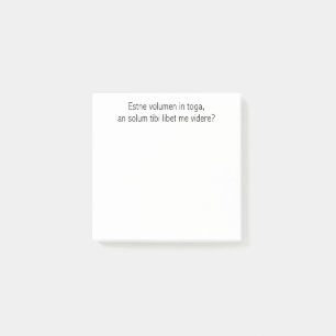 lateinisches Post-It Klebezettel