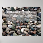 lateinisches Sprichwort für Gerechtigkeit Poster (Vorne)