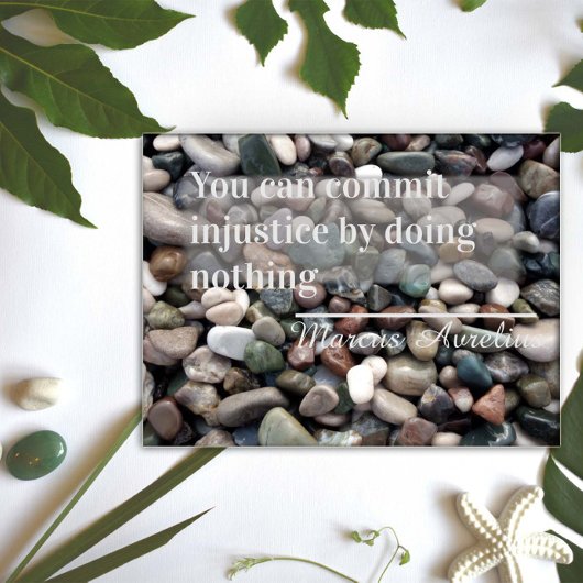 lateinisches Sprichwort für Gerechtigkeit Poster