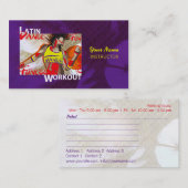 LATEINISCHES TANZ-TRAINING - Visitenkarte (Vorne/Hinten)