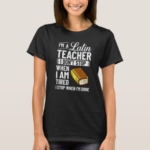 Lateinlehrer Rom Sprachunterricht Schüler Schule T-Shirt
