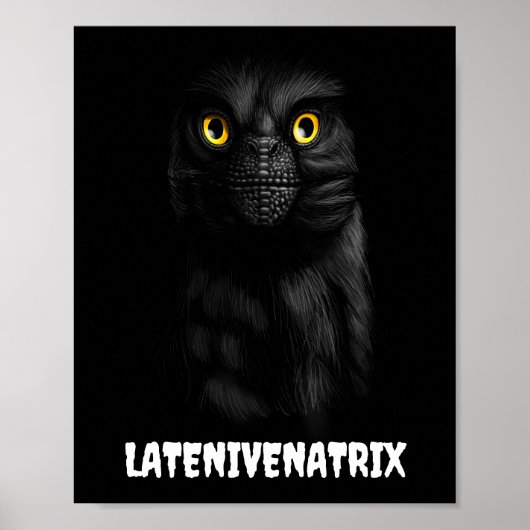 Latenivenatrix Troodon Stenonychosaurus Poster (Vorne)