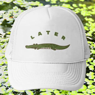 Later Alligator Lustige LKW-Fahrer-Mütze – Verspie Truckerkappe