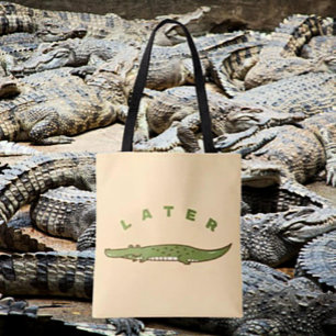 Later Alligator-Taschentuch - Skurriles Abschiedsd Tasche