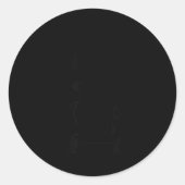 Later Tater  Runder Aufkleber (Vorderseite)