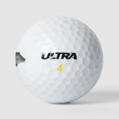 Lateral gestreifter Hechtbuntbarsch Golfball (Logo)