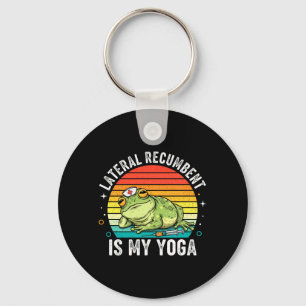Lateral Rebent ist mein Yoga lustiger Krankenpfleg Schlüsselanhänger