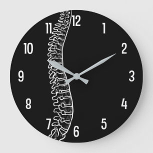 Lateral Spine Chiropractor Acrylic Wall Clock Große Wanduhr