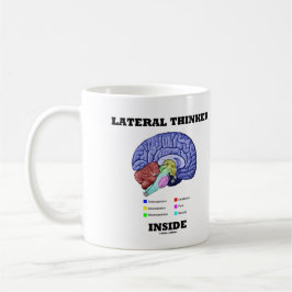 Lateraler Denker Inside Brain Geek Spaß Kaffeetasse
