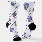 Lateraler Denker Inside Brain Geek Spaß Socken (Gewinkelt)