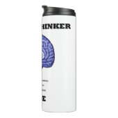 Lateraler Denker Inside Brain Geek Spaß Thermosbecher (Nach rechts gedreht)
