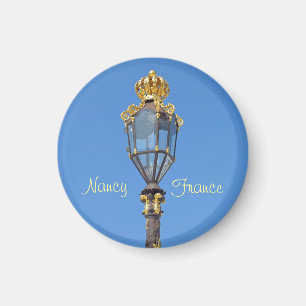 Laterne auf Platz Stanislas in Nancy, Frankreich Magnet