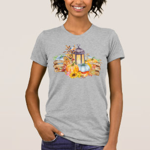 Laterne, Blue Bird und Sonnenblumen T-Shirt