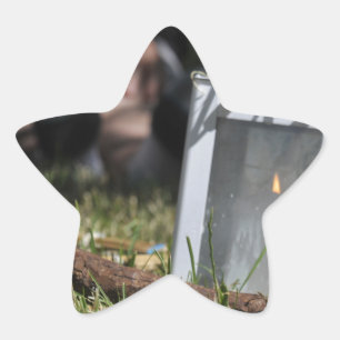 Laterne des Lichts Stern-Aufkleber