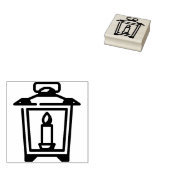 Laterne Gummistempel (Stempel)
