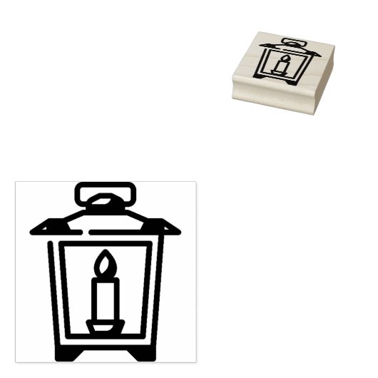 Laterne Gummistempel (Stempel)