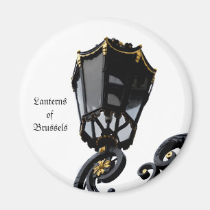 Laterne im historischen Zentrum von Brüssel, Belgi Magnet