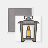 Laterne Magnet (Vorderseite/Rückseite)