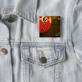 Laterne und Baum aus rotem gestrichenem Papier, Ky Button (Beispiel)