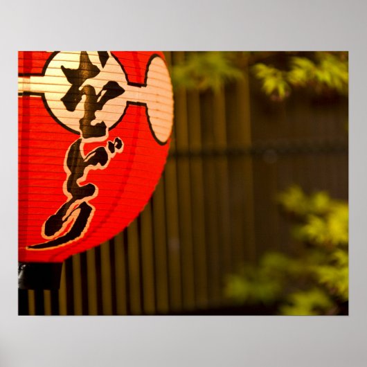 Laterne und Baum, Kyoto, Poster (Vorne)