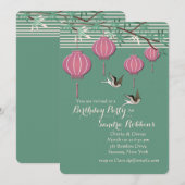 Laternen Einladung (Vorne/Hinten)