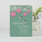 Laternen Einladung (Stehend Vorderseite)