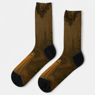 Laternen-Geisterpfad – Gemütlicher Herbstnachtspaz Socken