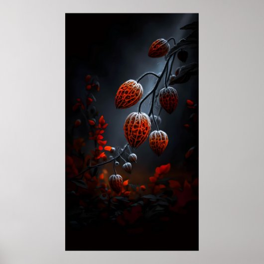 Laternen im Dunkel Poster (Vorne)