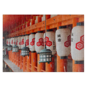 Laternen im Itsukushima-Schrein Schneidebrett