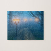 Laternen im Nebelpuzzle Puzzle (Horizontal)