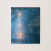 Laternen im Nebelpuzzle Puzzle (Vertikal)