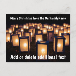 Laternen Kerzen Weihnachten Anpassen Postkarte