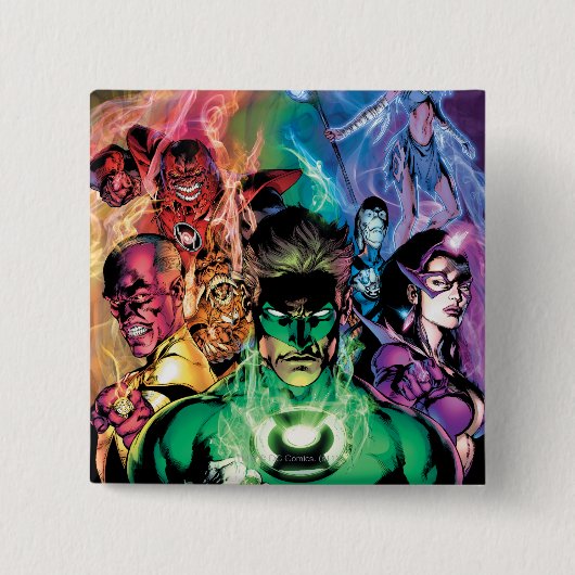 Laternen-Korps-Gruppe mit Farben Button (Vorderseite)